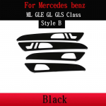 For Mercedes benz ML GLE GL Class GLS320 400 2012- Car ABS Black Interior Door Decoration Panel Cover Trim Accessories Style B Black