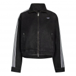 Adidas Originals Fb Denim Lacing L&otilde;tv l&otilde;ige T&otilde;mblukuga krae Pikkade varrukatega Denimjakk Naiste jakid KS1394 A/XS
