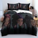 Isiksus Kpop Deemonik&uuml;tt Voodipesukomplekt Luksuslik Rumi Mira Zoey Tekikate Padjap&uuml;&uuml;r T&uuml;drukute Magamistuba Voodikott Padjap&uuml;&uuml;r EU Single(135*200cm)3pcs