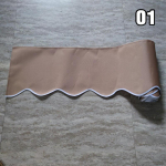 Veekindel laineline kardin P&auml;ikesekaitsekate Varikatus Terrassikate Poeb&auml;nneri Asendus Vastupidav P&auml;ikesekaitsekate Kangas Hall Beež Triibud