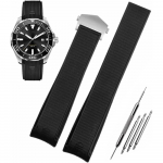 HEYOZURY TAG HEUER Rihm, Kummist K&auml;ekella Rihm, 22mm, Silikoon, Pehme, D-pandlaga, &Uuml;hilduv TAG HEUERiga, Sisaldab pandlat ja asendusriista