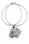 Boxer, German Boxer III - Dog necklace, unique jewellery for the dog fan, unique adder pendant by Art-Dog brand h&otilde;be
