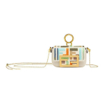 Fendi Baguette Kuldkattega Metallist Aksessuaarid L&otilde;uendi ja Nahast Detailidega V&auml;ike K&auml;ekott Naiste k&auml;ekott Mitmev&auml;rviline 7AS045-ANS5-F1L2D Gift Set(Basic Set+Box+Shopping Bag)