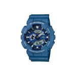 CASIO Meeste vedelkristall/analoog kahekordse n&auml;iduga seeria Sinine kell GA-110DC-2A GA-110DC-2A Dark Blue Watch Dial gray