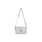 MLB 24FW New York Yankees Retro Lilleline Vabaaja Mitmek&uuml;lgne Puuvilla-Pol&uuml;ester T&otilde;mblukuga Risti-keha &Otilde;lakott Unisex kotid Hall Valge 3ACRS014N-50CGL Gray
