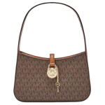 Michael Kors Lyra Monogram Kuldne Lukk Kunstnahast &Otilde;lakott Naiste &Otilde;lakott Pruun 35T4G1YC5B-BROWN Basic Set (Bag+Dust Bag)
