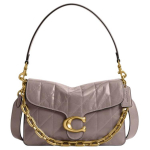 Coach Chain Tabby 26 Metallist Logo &Otilde;larihm Eemaldatav Nahast Crossbody Kott Keskmine Naiste kotid Tuhk CAF55-B4AH Basic Set (Bag+Dust Bag)