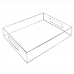 Selge Tugev Akr&uuml;&uuml;l Serveerimisalus K&auml;epidemetega Tualettlaudsalv Kirjasahtli Korraldaja Kohvilaua T&ouml;&ouml;tasapinna jaoks lucency handle-40.5x30.5x5.1cm#0