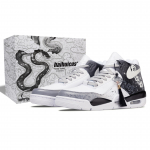 Nike Flight Legacy Musta ja Valge Vahel Kulumiskindel Keskmise k&otilde;rgusega Vintage Korvpallijalatsid Unisex Must Valge BQ4212-101(Team691-S-BOX) 40.5