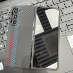 YTF-carbon p&auml;ris s&uuml;sinikkiust &uuml;mbris Samsung Galaxy Z Fold 6 jaoks Aramid-kiud Ultra-&otilde;huke kukkumisvastane Z Fold 5 telefoni kate For Z Fold 5 gray