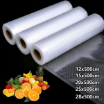 Toidu vaakumkotid sous vide jaoks, s&auml;ilitamiseks, pakendikott vaakumpakendajale, liha, puuviljad, k&ouml;&ouml;giviljad, 500 cm/rullid as the picture1