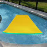 Ujumismatt 150cm X 55cm 2.2cm, Uppumatu, Ideaalne suviseks veespordiks rannas. Yellow Green
