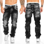 RogueWave Meeste teksap&uuml;ksid &Uuml;hev&auml;rvilised Taskutega Veniv Denim Sirged P&uuml;ksid Vabaaja P&uuml;ksid Igap&auml;evane Streetwear Meeste Riided XXXL gray