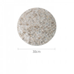 BEPAN 1tk Lauamatid Puuviljataldrikud Looduslikud Karbid Matid Prantsuse Kerge Luksus Euroopa Stiil Loominguline K&otilde;rgetasemeline Dekoratsioonialus Lauamatid 30X30CM&Round