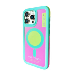 iPhone 13 14 15 16 Pro Maxi jaoks Magsafe Happy Dopamine V&auml;rvi P&otilde;rkekindel Kukkumiskindel Kaitsekate Suveks T&uuml;drukutele iPhone 14 pink