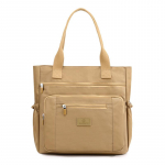 Veekindel Nailonist &Otilde;lakott Naiste Suure Mahutavusega Totes Kott Moodne K&auml;ekott Ostukott Reisi K&auml;ekott ja Rahakott KTY 36x15x36cm khaki