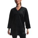 Nike Sportswear L&otilde;tv V-kaelusega Kootud V&ouml;&ouml;ga Pikkade Varrukatega T-s&auml;rk Naiste topid IF0320-010 XL black