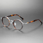 Itaalia Br&auml;ndi Koopia Disainer K&auml;sit&ouml;&ouml; &Uuml;mar Atsetaat Titaan Raam Meeste Korea Luksus Prillid Vintage Prillid gray