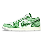 Jordan Air Jordan 1 Libisemisvastased Kulumiskindlad Madalad Vintage Korvpallijalatsid Unisex Rohelised FQ7687-300(Team528-) 36
