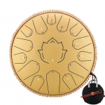Hluru 15 nooti terasest keeletrumm 13 tolli paaktrumm v&otilde;ti C Glucophone Handpan Meditatsioon Jooga kuld