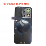 iPhone 15 Pro Max 15Plus 15Pro tagaklaasi vahetus tagauks korpuse kate juhtmevaba flex-kaabli metallplaadi osaga 15ProMax Black
