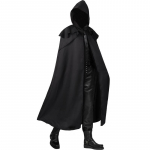 Cosplay Keskaegsed Meeste Kost&uuml;&uuml;mid R&uuml;&uuml;tel Piraat Prints Gooti retro kapuutsiga kuub Keebid Pikad hommikumantlid Jakid Karneval Halloween S must
