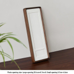 Tammepuidust tapiga ja soonega pildiraam &uuml;marate nurkadega ja kaldservaga pulmakleidi eksponeerimiseks Inner frame 10*40cm white