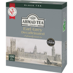 Ahmad Tea kofeiinivaba Earl Grey kotikesed 100 tk Pakendis individuaalselt pakitud Kuulus Briti kaubam&auml;rk Suure mahutavusega Hulgpakend