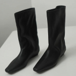 Elegantsed Naiste pahkluusaapad Br&auml;ndi Peosaapad 2025 Trend Uued Jalan&otilde;ud Ruudukujuline nina Lamedad Jalan&otilde;ud Talvised Ratsu-Gladiator Botas 35