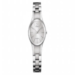 CALVIN KLEIN kell kvartsmehhanism roostevabast terasest rihm 28mm h&otilde;bedane sihver naistekell 30 meetrit veekindel K4323185 kvarts