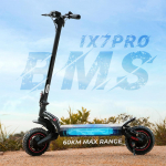 iScooter iX7Pro Elektriroller 2000W Kahemootoriline 48V 17.5Ah Aku 10-tolline Maastiku E-t&otilde;ukeratas Kiirus 60KM/H T&auml;iskasvanute V&auml;ljas&otilde;iduks Escooter iX7Pro must