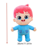 1 tk 30 cm / 11,81 tolli Beibin beebinukk pl&uuml;&uuml;sist m&auml;nguasi laste nuku padi kraapimismasina vahetuskingitus s&uuml;nnip&auml;evakingitus 30cm sinine