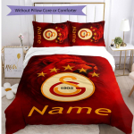 Galatasaray Prinditud 3-osaline Voodipesukomplekt Pehme Hingav Tekikate Padjap&uuml;&uuml;ride Komplekt Pestav Magamistoa Kaunistus Kodu Kingitus 180cm*210cm