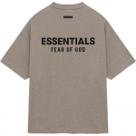 Fear of God Essentials Jersy &Uuml;mmarguse kaelusega T-s&auml;rk Helehall Meeste Topid 125HO244369F M