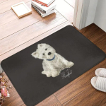 Armas West Highland White Terrier Koer Esikumat libisemisvastane v&auml;limatt imav Westie kutsikas uksematt aia sissek&auml;igu vaip 43X120CM gray