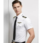 Uus saabumine Lennuki kapteni vorm Air Pilot Force lennu&uuml;likond KTV Halloweeni Cosplay riietumine Suvine mees naise s&auml;rgikleit XL gray