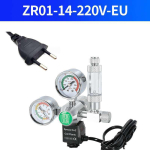 ZRDR CO2 regulaator topeltmanomeetri ja solenoidklapiga blue