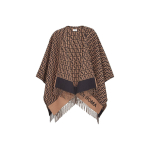 FENDI Ff Jacquard &Auml;&auml;risega Poncho FXX723AQCWF0QB9 One Size 2 pruun