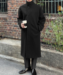 Bymono [Suured suurused XL-6XL] &Uuml;hev&auml;rviline linnalik k&otilde;rge kaelusega &uuml;legabariidiline pikk mantel Black/5Xl-6Xl gray