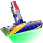 Uuendatud LED-iga kohev pehme puhastuspea Dyson V7 V8 V10 Cyclone V11 Animal V15 Detect tolmuimejale gray