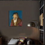 Mehe portree 5D teemant K&auml;sit&ouml;&ouml; maalimine Rhinestones Tikand Punane Roos Teemant 20X30CM