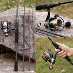 4 sektsiooniga &otilde;ngede viskamine 14BB metallist spinningurulliga &otilde;ngeritvade ja rullide komplekt Rod2.1m&Reel1000