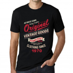 Meeste vintage T-s&auml;rk graafilise tr&uuml;kiga vintage kaup alates 1970. aastast s&uuml;gavmust XS must