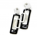 NOA [H8705] - Boucles Cr&eacute;ateur 'Coloriage' noir blanc must