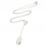 Altesse [I2931] &ndash; valge 'Goddess' h&otilde;bedane kaelakee valge