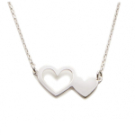 Les Tr&eacute;sors De Lily [N2884] - h&otilde;bedane kaelakee  Love  h&otilde;bedane (roodiumiga kaetud) - 20x11 mm h&otilde;be
