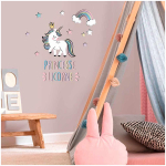 Les Tr&eacute;sors De Lily [Q8289] - Planche de stickers 'Licorne My Unicorn' multicolore (Princesse Licorne) - 20x70 cm valge