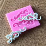 Lillesilikoonist 3D-reljeefne &scaron;okolaadikoogi fondantvormi &auml;&auml;riste kaunistusvorm Header