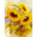 Teemantmaaling P&auml;evalill Teemanttikandid Lilled Scenery T&auml;is&uuml;mmargune ristpiste 20X30CM