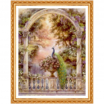 Teemantmaal Loodus Villa Lilled Paabulinnu Tikand J&otilde;epuud Lavastikud Lilled Pilt 20X30CM